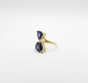 Kaleidoscope Iolite Ring