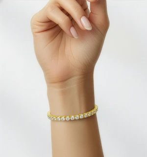 Forever Tennis Bracelet – Yellow Gold